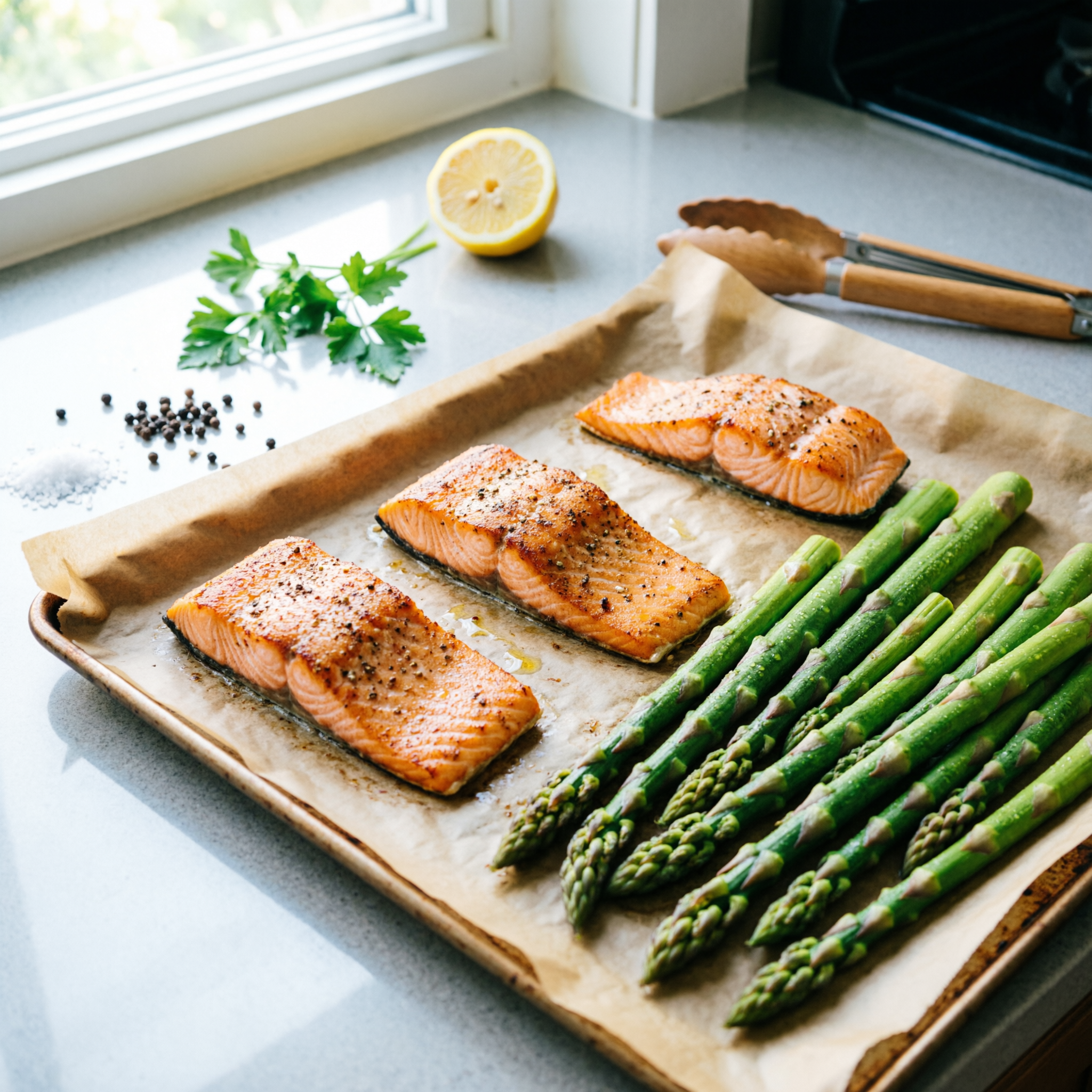 One-Pan Lemon Pepper Salmon Recipe